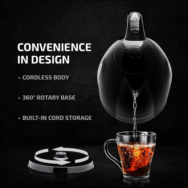 Electric Kettle, 1.7L Fast Boiling Water Heater for Coffee or Tea, BPA Free with3