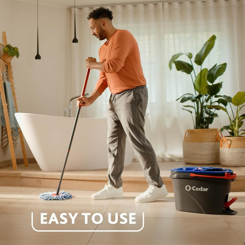 Rinseclean Spin Mop & Bucket System   99% Bacteria Removal!2