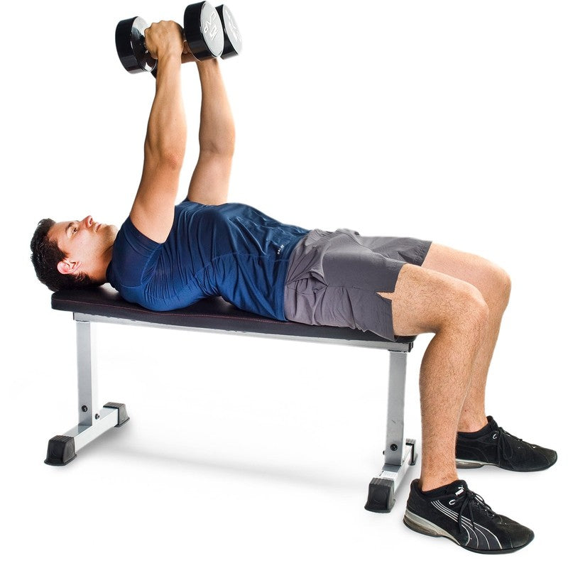 Strength Flat Utility Weight Bench 600LB Capacity Gray Home Gym2