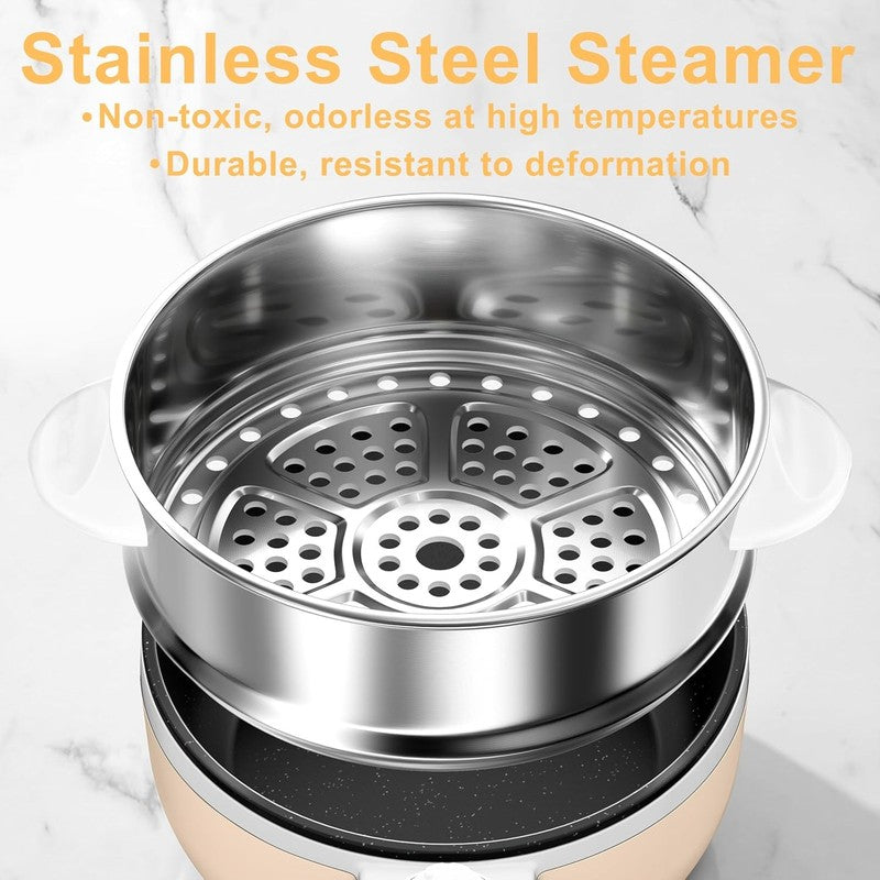 Electric Hot Pot 1.5L Steamer Non Stick Sauté Pan Noodle Cooker Power Control2
