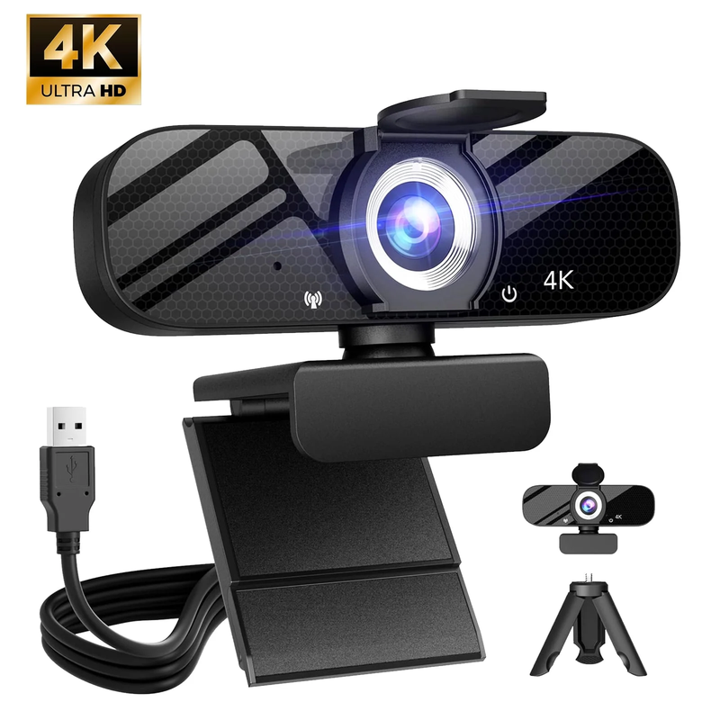 4K UHD Webcam PDAF Autofocus Noise Cancel Mic USB A Privacy Cover PC Laptop6