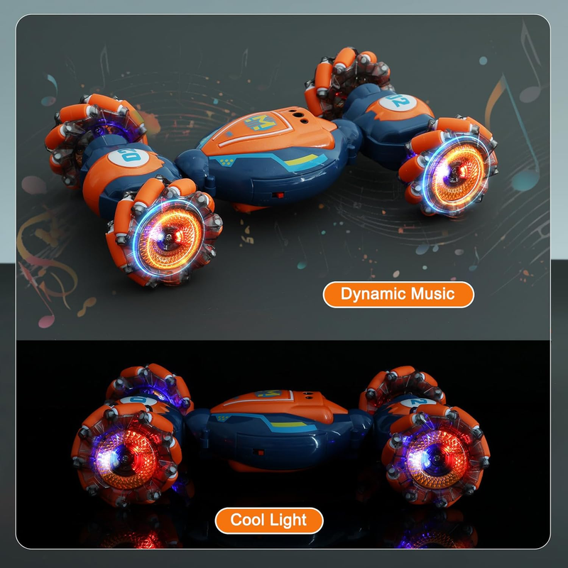 Gesture Sensing RC Stunt Car 4WD Hand Control Lights Music Kids1