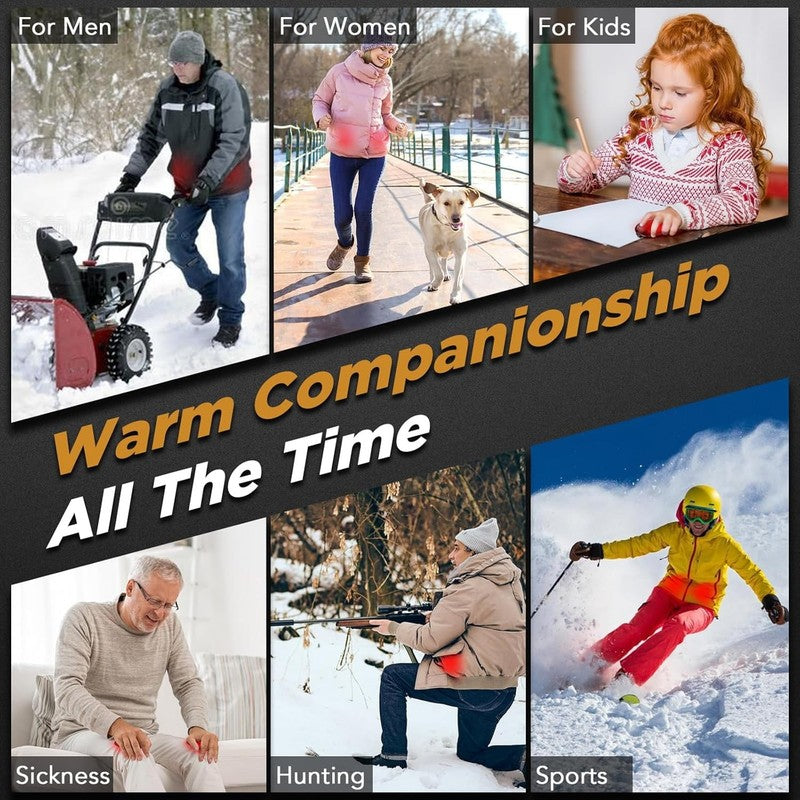 Behome 2Pack Magnetic Hand Warmers Rechargeable, Electric Hand Warmers with 3 Te7