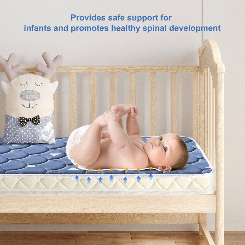Premium Dual Sided Mini Crib Mattress 38x24x4 Foam Firm Fits Portable Cribs5