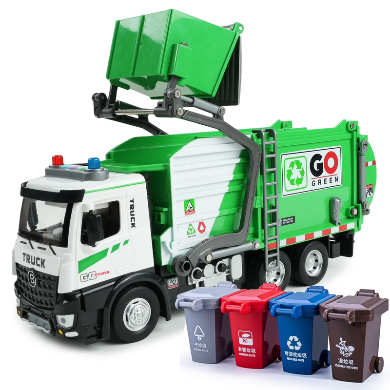 Garbage Truck Toys for Boys 3-5 with Lights & Sounds Trash Truck Toys for 2 3 4 0