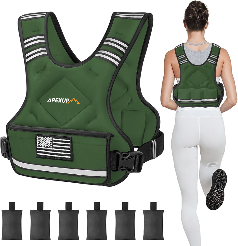 Adjustable Weighted Vest 4 10lb Strength Training Running Walking Unisex0