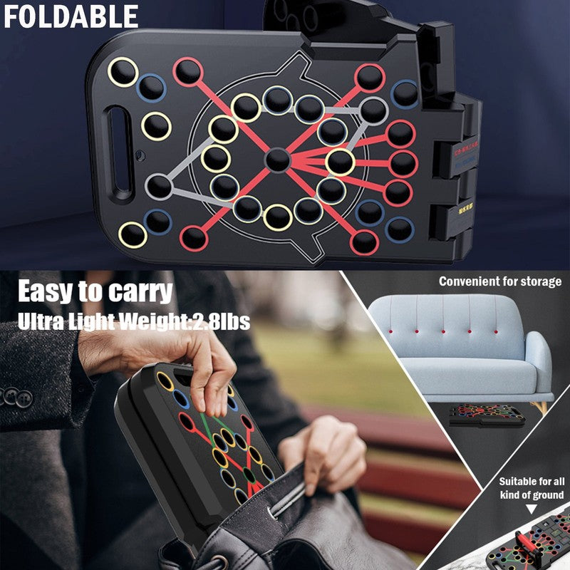 Push up Board with Smart Count,Multi Function 60 in 1 Push up Bar (Foldable & Po4