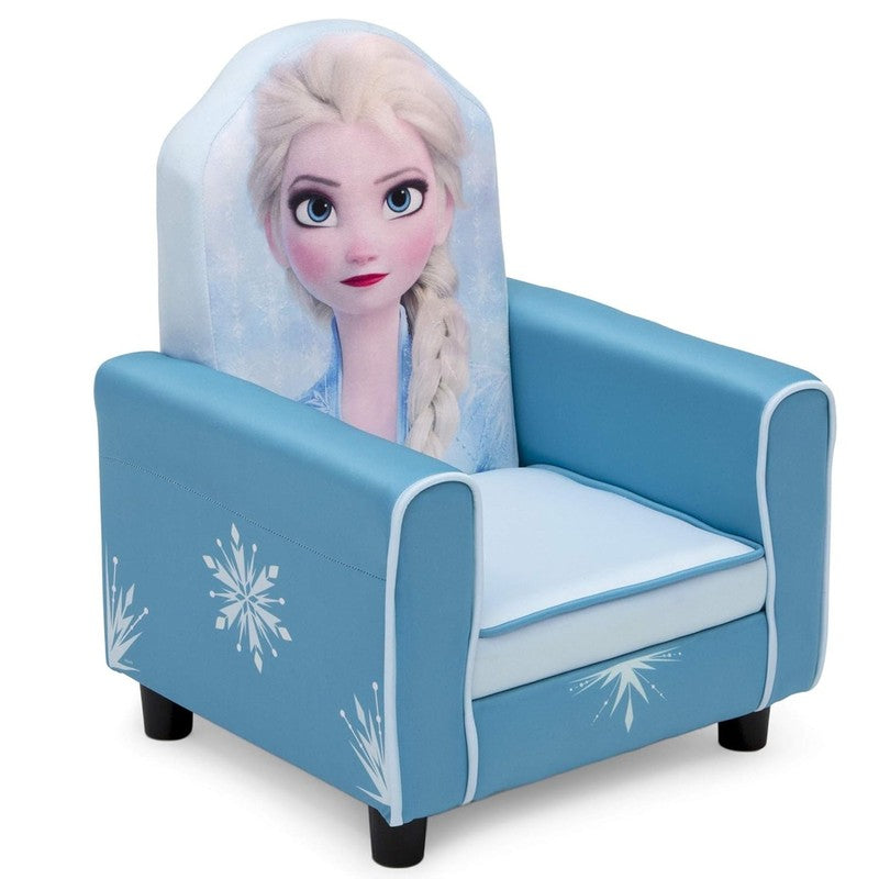 Figural Upholstered Kids Chair, Wood Frozen II Elsa7