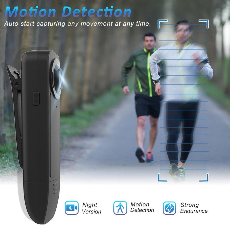 1080P Mini Body Camera with Audio, 64G Card, Night Vision, Wearable DV3