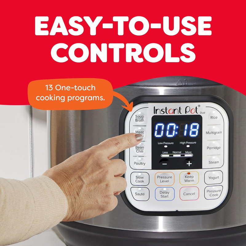 8 Qt 7-in-1 Electric Pressure Cooker Stainless Steel Multi Cooker App Recipes3