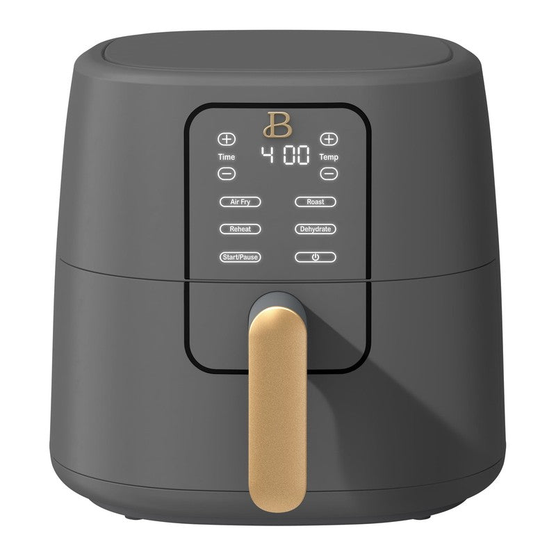 6 Qt Air Fryer w/ Turbocrisp Technology Evergood Ceramic Nonstick Oyster Grey0