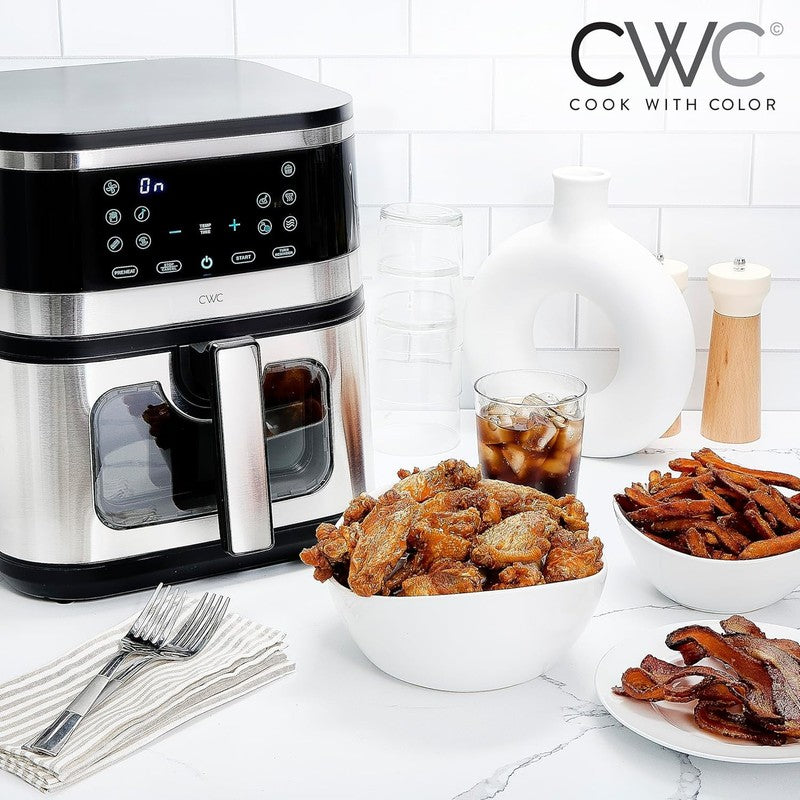 Digital 8.5-Quart Air Fryer Stainless Steel Kitchen Appliance Black2