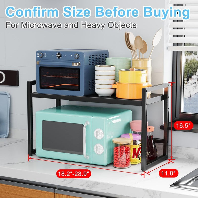 Expandable Metal Storage Shelves Heavy Duty 110lb Adjustable Kitchen Rack8