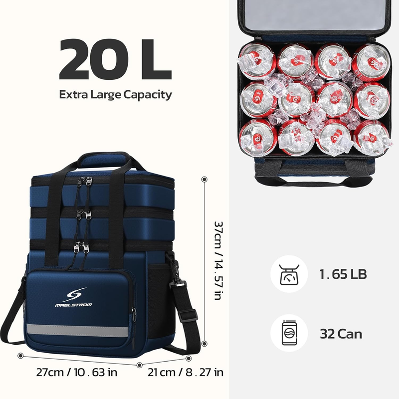 Insulated Lunch Bag Men Women Leakproof Cooler Lunch Box  Bag Portable Cooler3