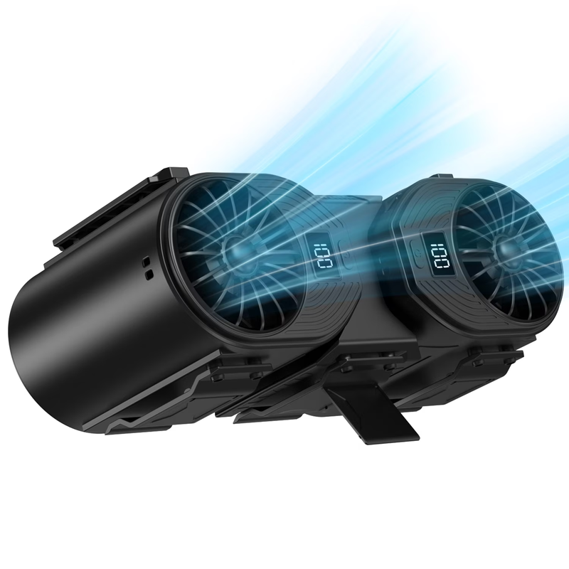 Portable Neck Fan 10,000Mah Battery, 5 Speeds, 3 In 1 Wearable Personal Cooling10