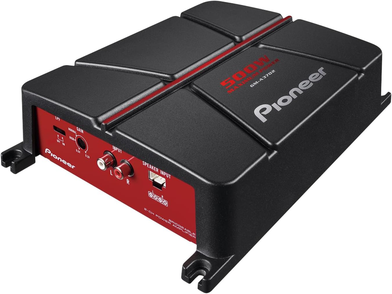 GM A3702 2 Ch Car Amplifier 500W Max Class AB Bridgeable High/Low Pass Filter10