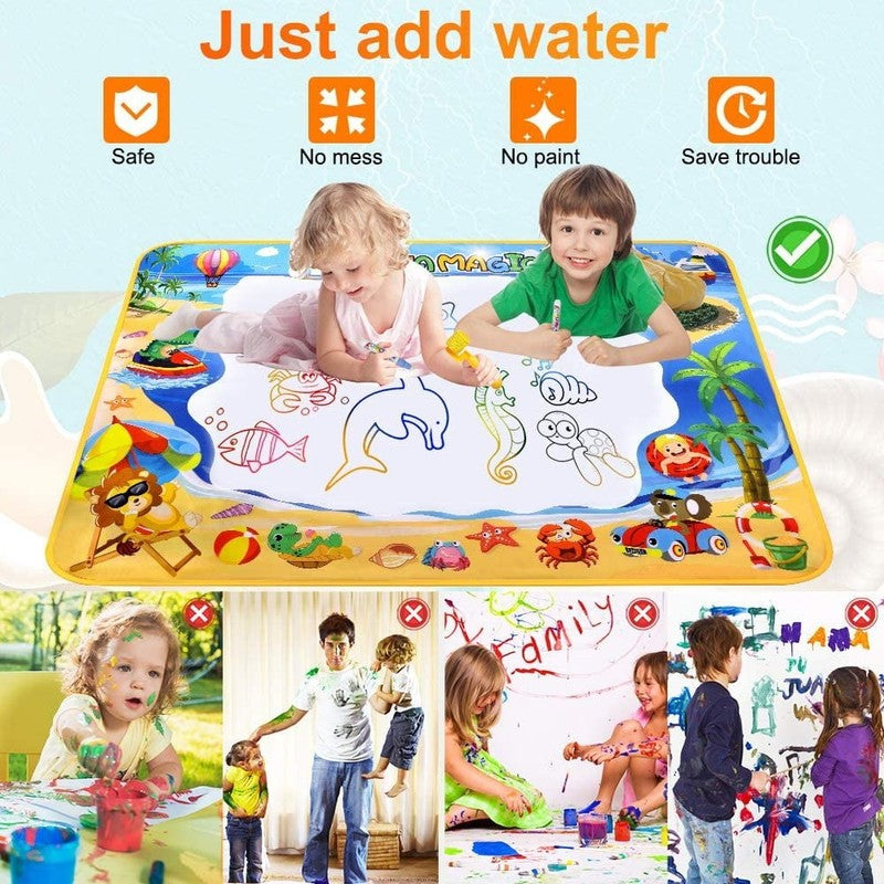Doodle Drawing Mat, 40 X 32 Inch Large Aqua Magic Water Drawing Mat Toy Gifts fo3