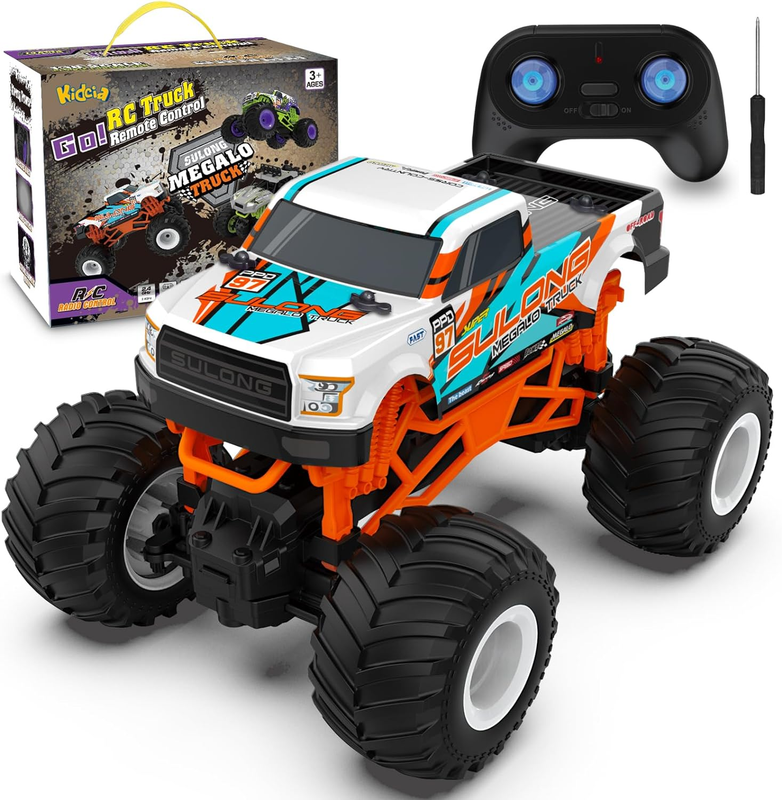 1:16 Scale RC Monster Truck - 2.4Ghz All Terrain Car for Kids 4-12, 20 Km/H off 9