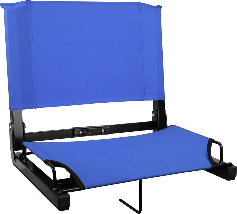 Bleacher Stadium Seat Chair w/ Back Support & Cushion Wide/Regular10