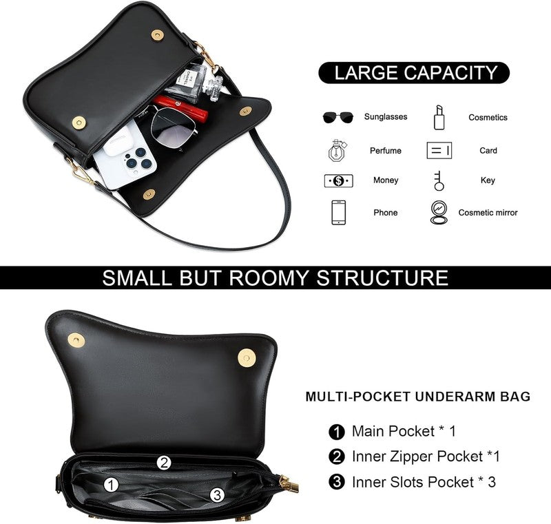 Shoulder Bag for Women Small Clutch Purses Cute Hobo Handbag Trendy Underarm Bag3