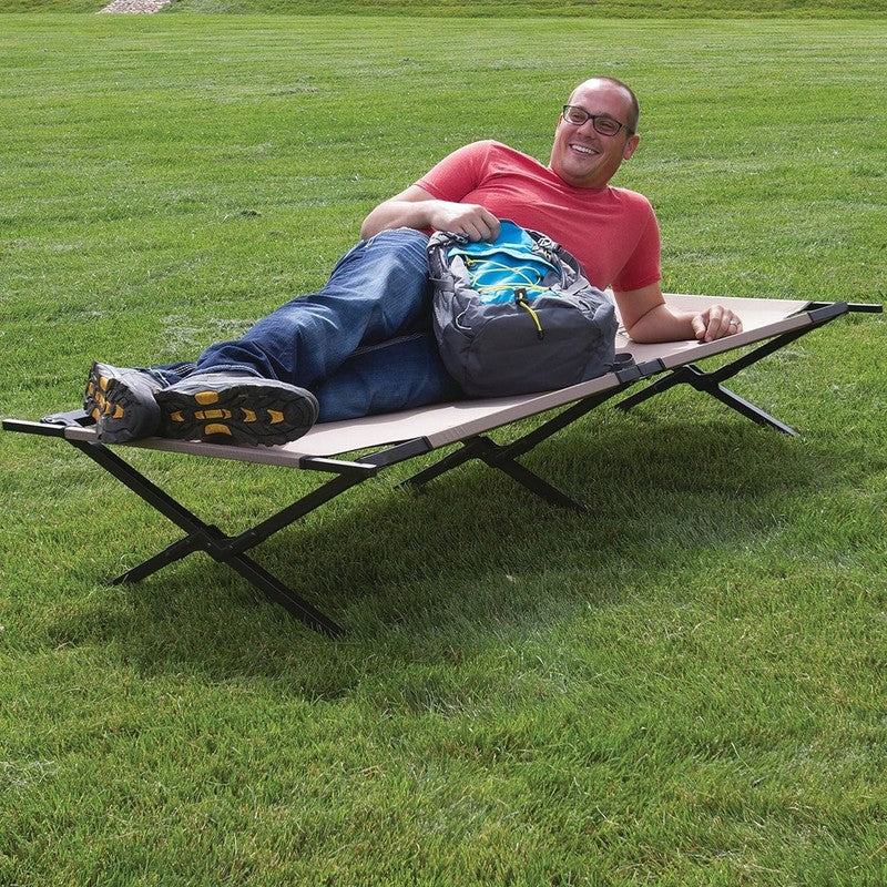 Trailhead II Large Folding Cot with Easy Setup & Takedown, Supports Adults up to3