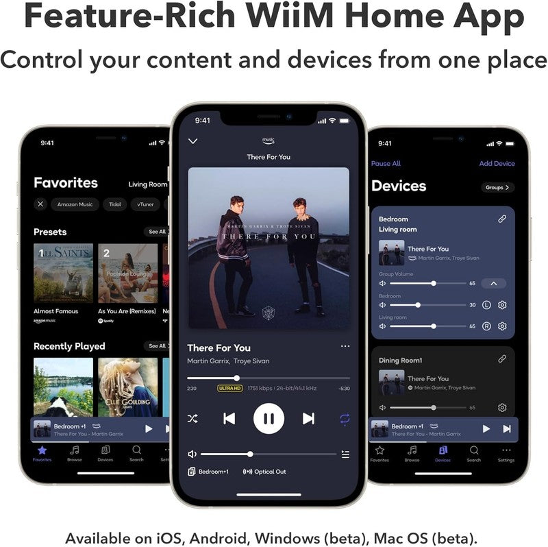 Mini AirPlay 2 Wireless Audio Streamer Multiroom Stereo Hi Res Alexa Siri6