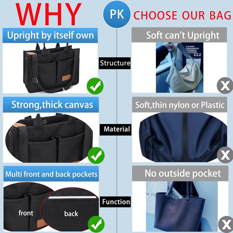 Canvas Tote Bag for Women,Women'S Bags Crossbody Bags Work Laptop Tote Bag Large5