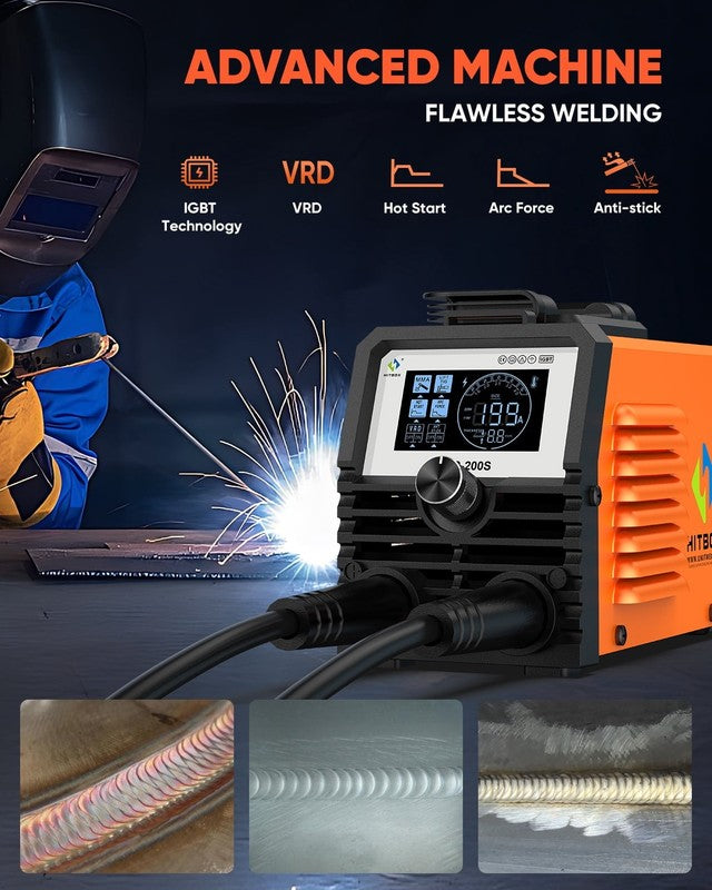 110V Mini Stick Welder, ARC200S IGBT Inverter ARC Welding Machine with LED Displ4