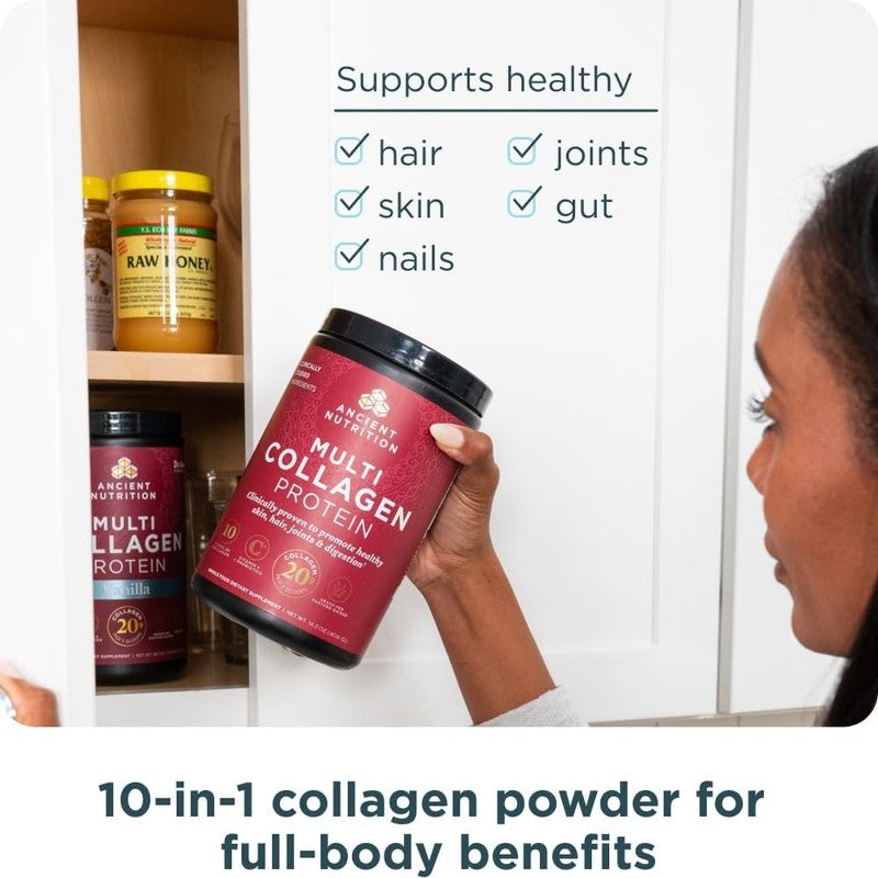 Collagen Peptides Powder with Vitamin C & Probiotics, Unflavored, 40 Servings6
