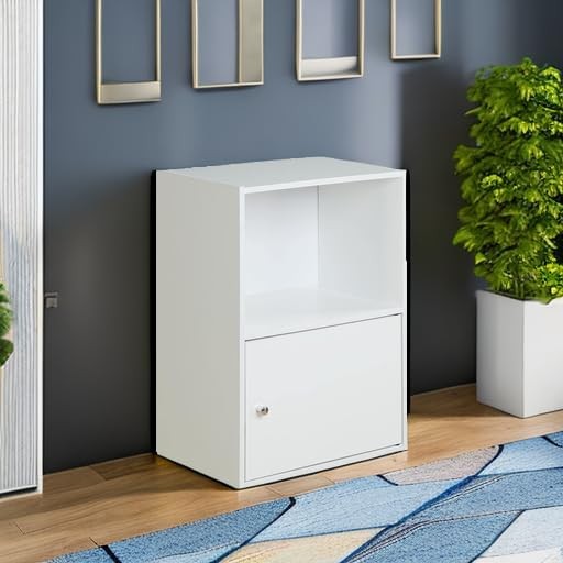 151186W X Tra Storage 1 Door Cabinet, White4