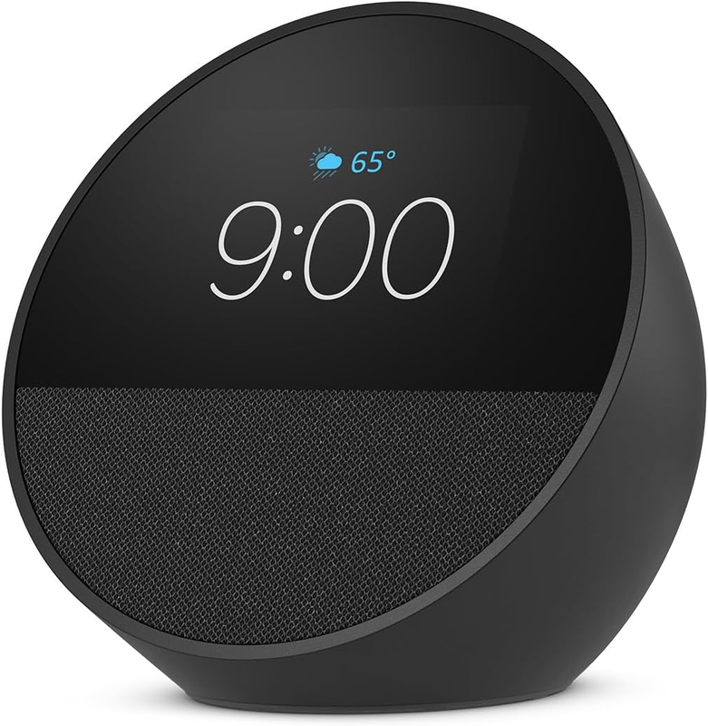 Amazon Echo Spot Smart Alarm Clock Alexa+ Display Black Newest Model1