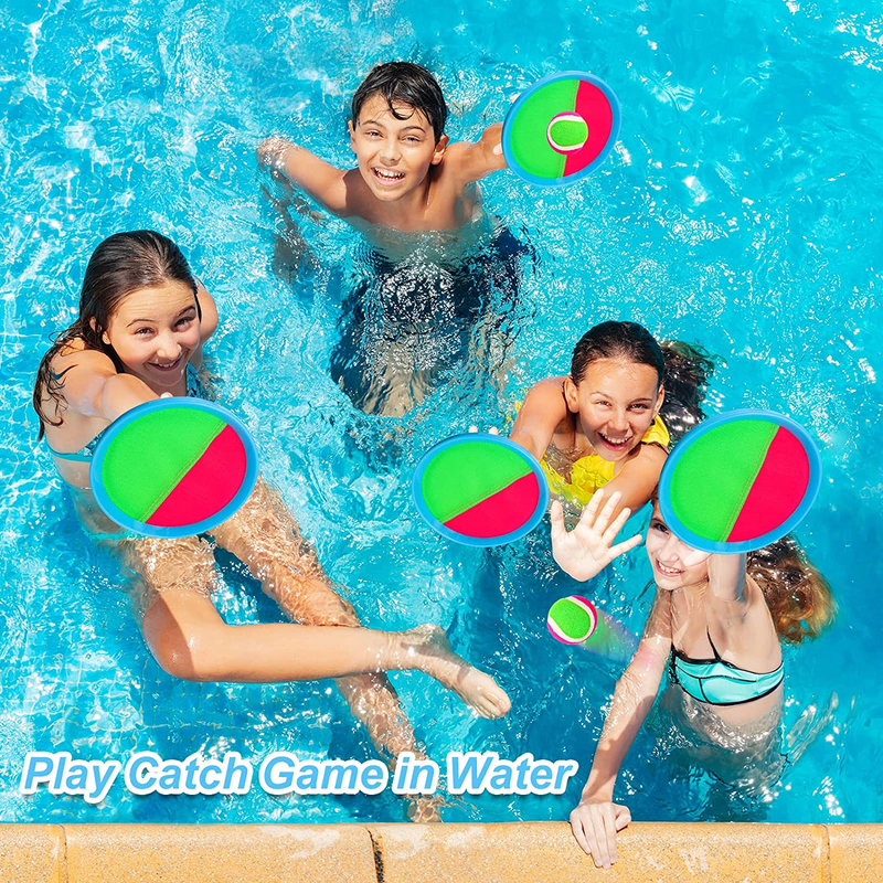 Toss & Catch Ball Game Outdoor Toy Yard Beach Game Upgraded Kids Ages 3 106