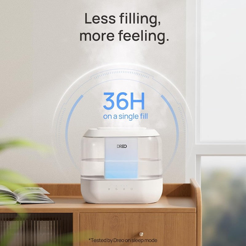 Humidifier 4L Top Fill Quiet 36H Cool Mist for Bedroom Baby Plants4