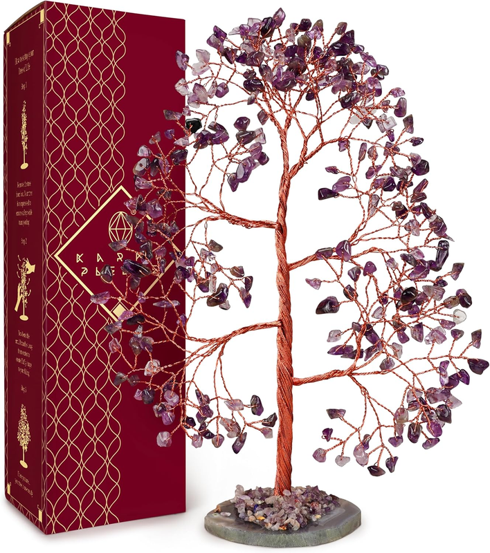 Amethyst Chakra Crystal Tree Feng Shui Decor Positive Energy Good Luck Gift9