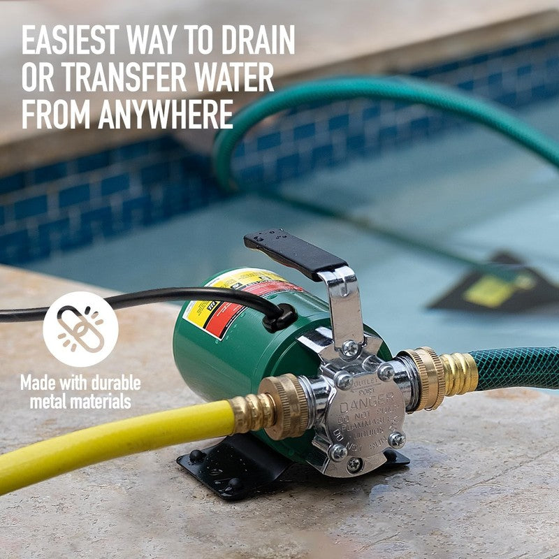 Water Transfer Pump, 115V 330 Gallon per Hour   Portable Electric Utility Pump w3