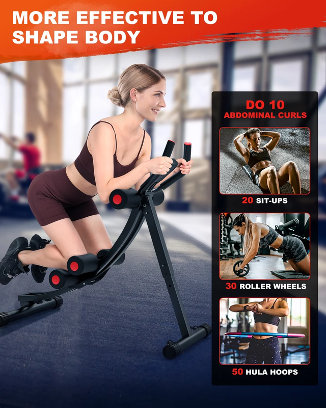 Foldable Ab Machine, Ab Workout Equipment for Home Gym,Core & Abdominal Trainer 4