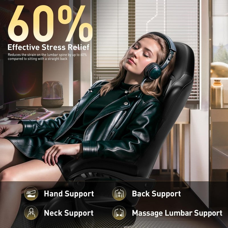 Gaming Chair with Pocket Spring Cushion, Gamer Chair with Lumbar Massage, Gaming6