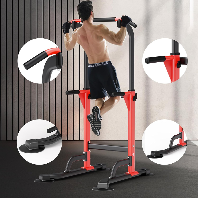 Pull up Dip Station for Home Gym Strength Training Fitness Workout Station Chin 2