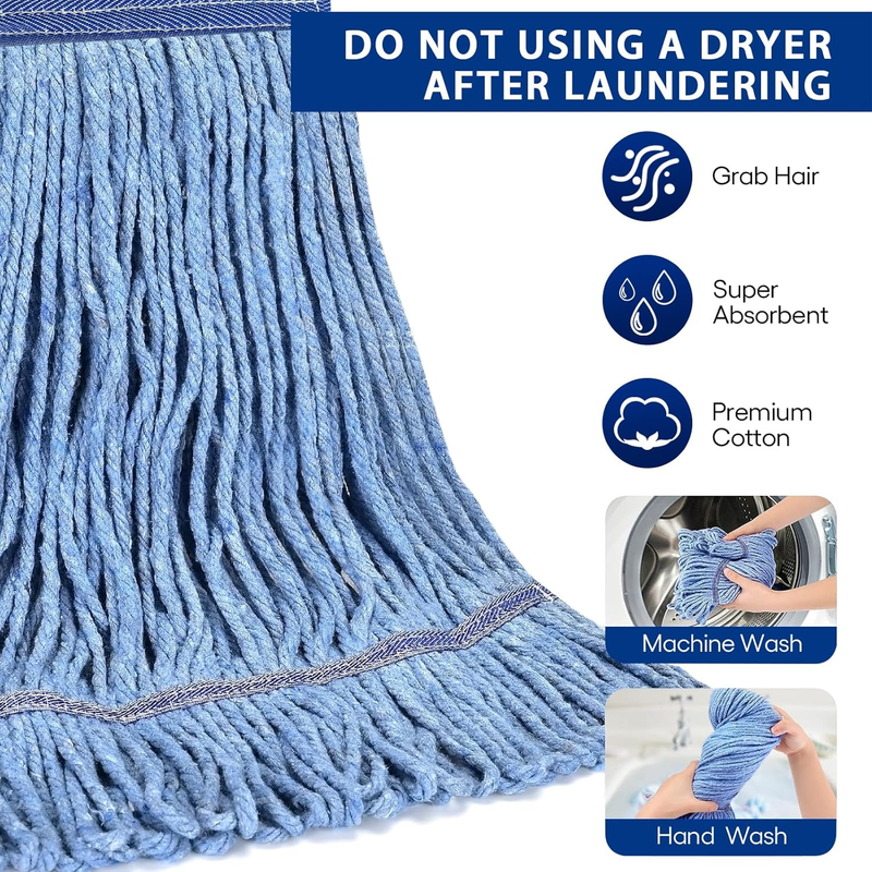 Matthew Cleaning Heavy Duty Mop Head Commercial Replacement for General and Floo1