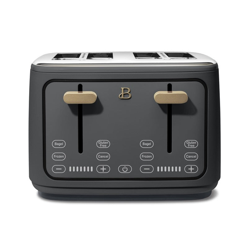 4-Slice Toaster with Touch-Activated Display, Oyster Gray by Drew Barrymore0