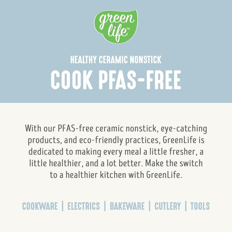 Rice Cooker 3-Cup PFAS-Free Ceramic Removable Pot Blue Haze Multicooker10