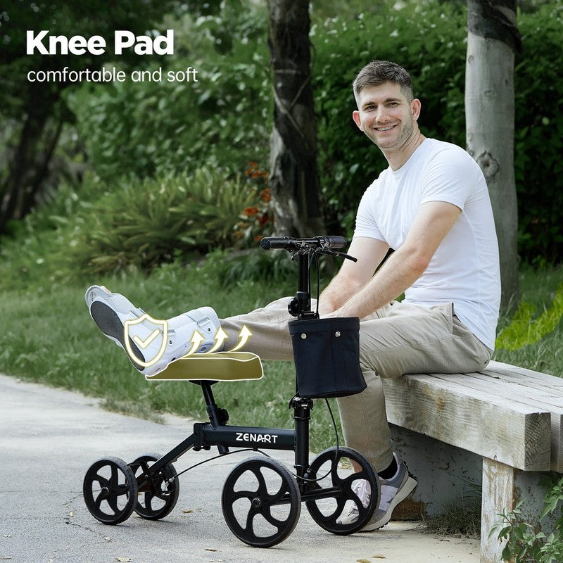 Economy Knee Scooter Foldable Walker for Foot Surgery Adult Crutch Alternative4