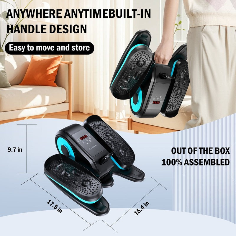 Compact Under Desk Elliptical with Remote, 12 Speeds, Auto & Manual Modes1