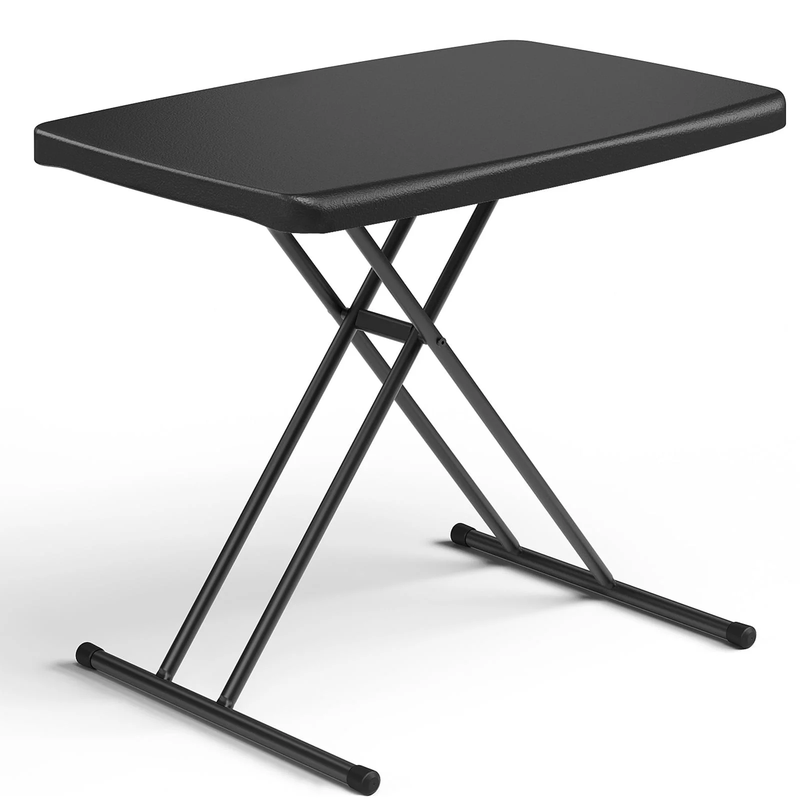 30" Small Camping Folding Table, 22/25/28 Inch Height Adjustment Tv Tray, Practi8