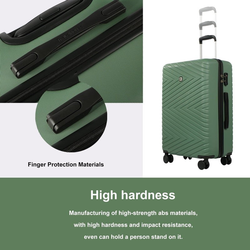 4 Piece Hardshell Luggage Set Hardside Lightweight Suitcase with TSA Lock Spinne4