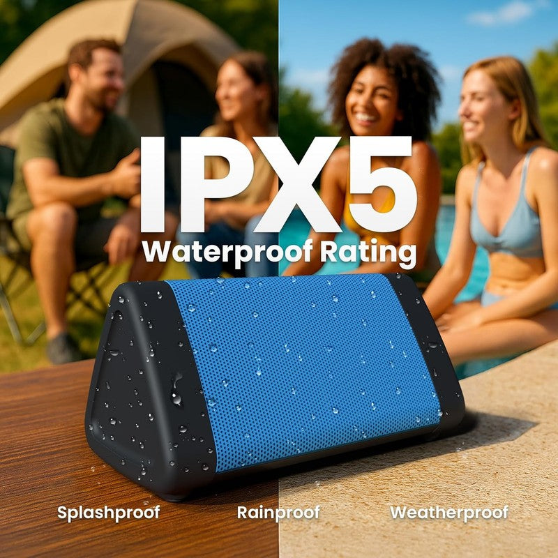 Oontz Angle 3 Bluetooth Speaker, 10W, IPX5, 100Ft Range, Bluetooth 5.0, Blue2