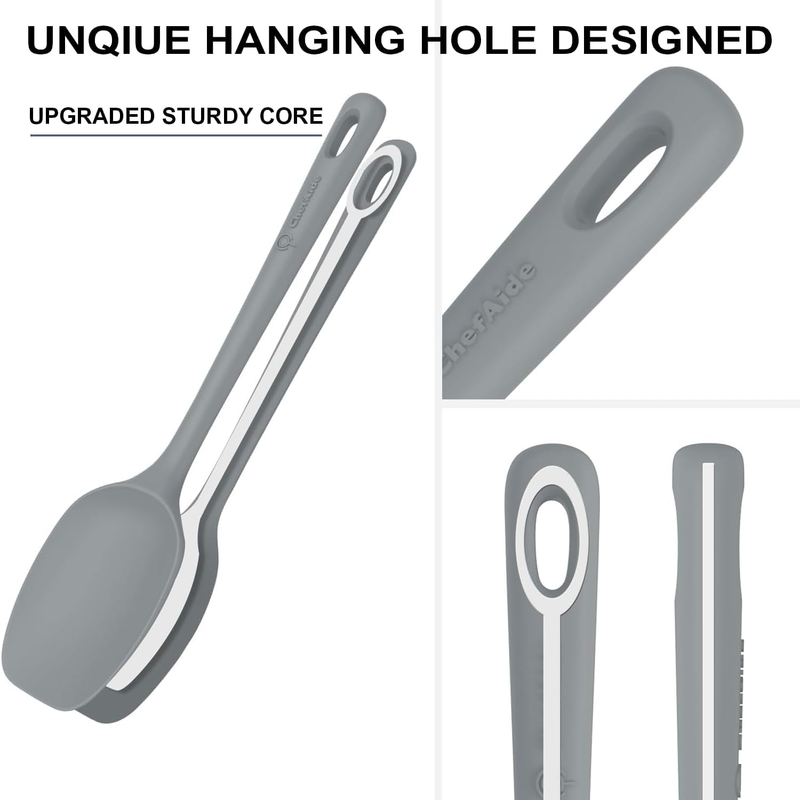 5 Piece Silicone Spatula Set Heat Resistant 600°F Nonstick Cookware2