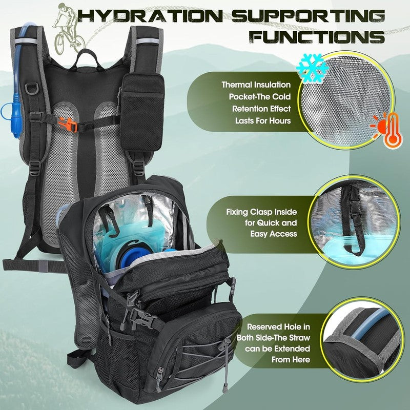 Hydration Backpack with Water Bladder, 18L Lightweight Hiking Backpack for Women1