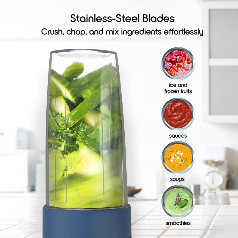 300W Mini Smoothie Blender – 18oz Personal Countertop Blender for Smoothies & Sh4