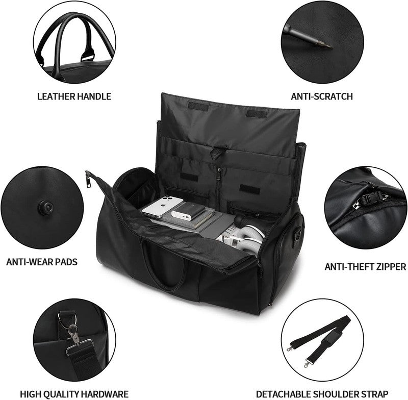 2in1 Garment Duffle Bag Hanging Suit Travel Carry On Business Men Women3